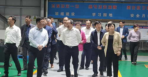 山西省政協(xié)副主席李曉波率“培育壯大智能產(chǎn)業(yè)，加快推動(dòng)智能化發(fā)展”調(diào)研組參觀考察江蘇泰隆集團(tuán)
